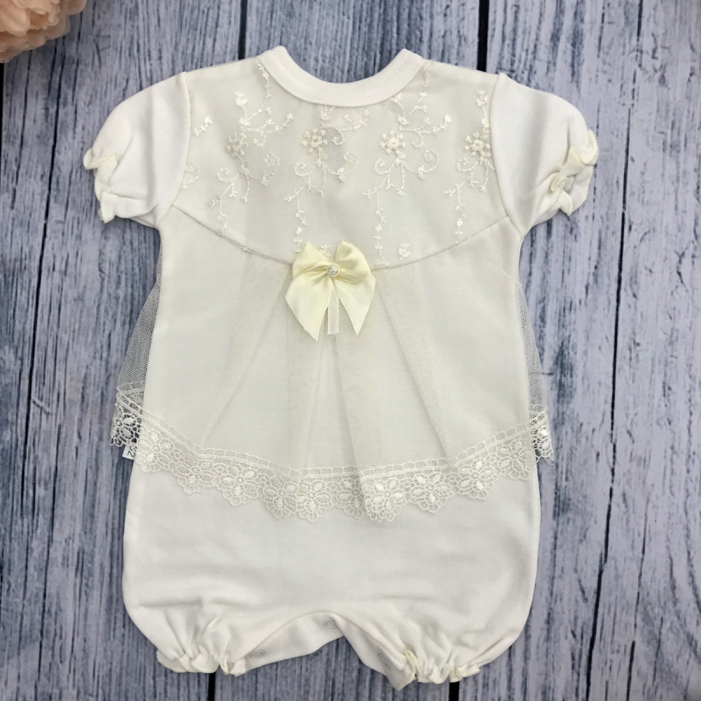 282-М. Песочник с повязкой, молочный 100% хлопок кулирка 56,62