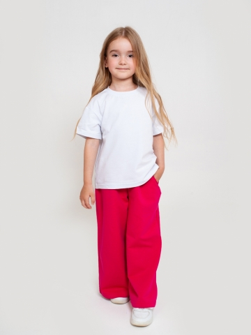 324-Б. Футболка детская, белая, хлопок 95% кулирка, 5% лайкра, размеры 122,128,134,140